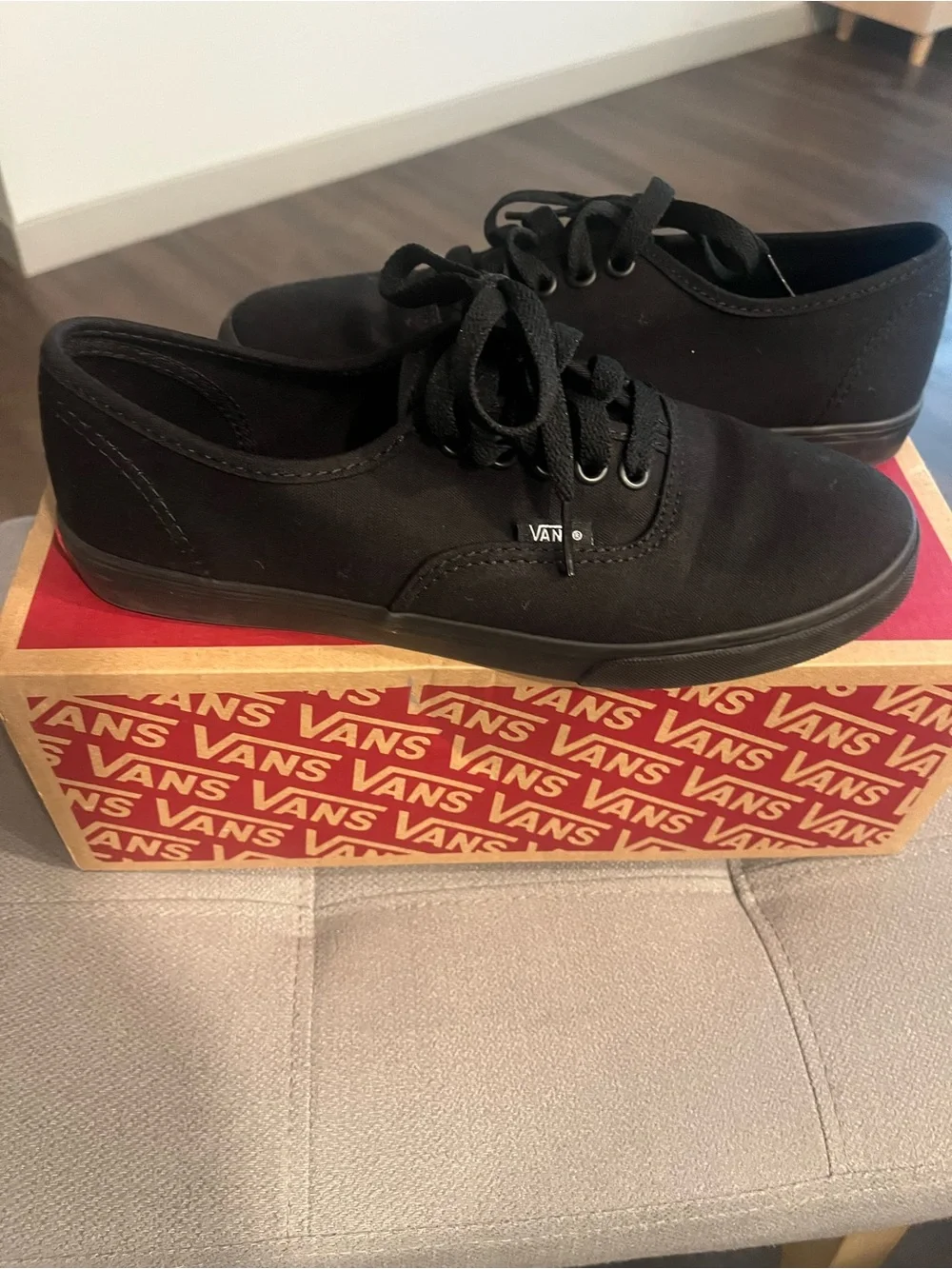 Vans Black Low-Top Canvas Sneakers